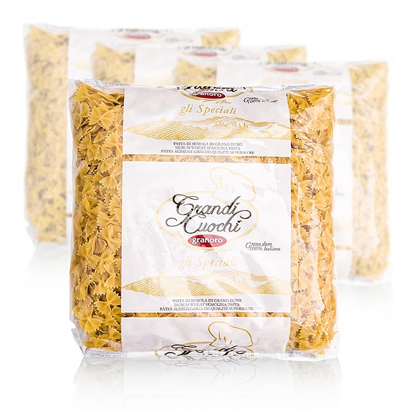Granoro Farfalle fjärilsnudlar, nr 198, 12 kg, 4 x 3000 g