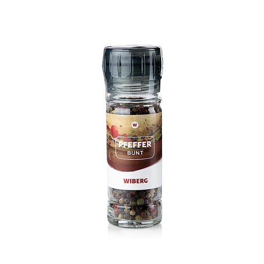 Wiberg kryddkvarn peppar, blandad, hel, 43 g