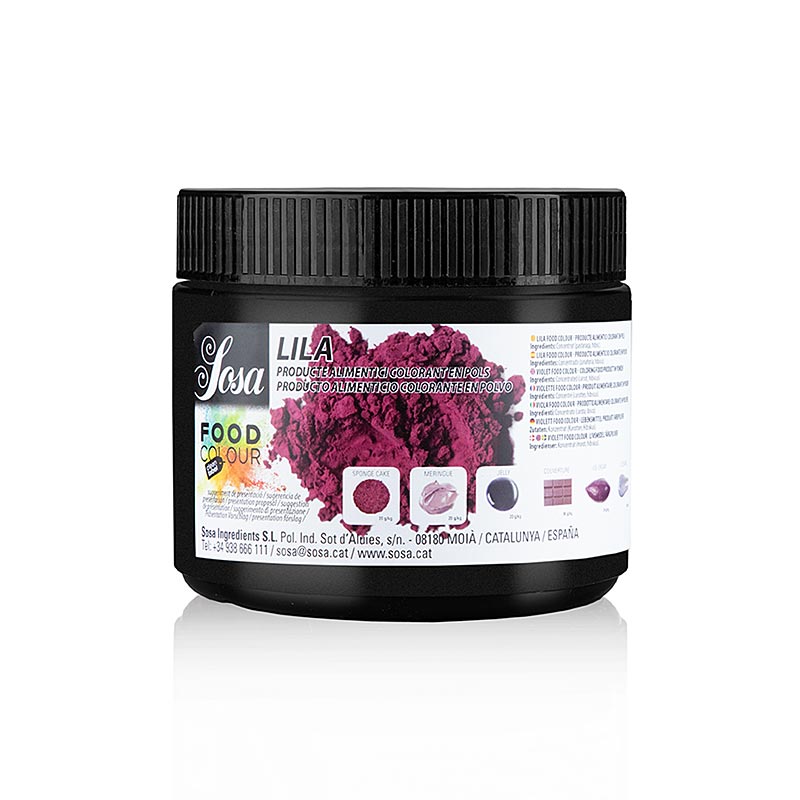 Sosa livsmedelsfärg naturlig, violett/lila, pulver, fettlöslig, 200 g