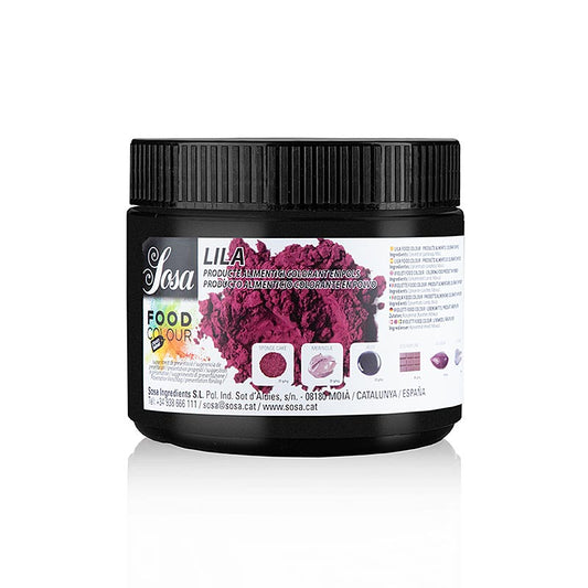 Sosa livsmedelsfärg naturlig, violett/lila, pulver, fettlöslig, 200 g