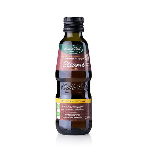 Sesamolja, rostad, Fairtrade, Emile Noel, ekologisk, 250 ml