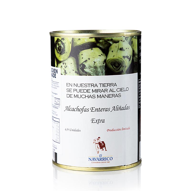 Kronärtskockor med stjälk, i marinad, 6–9 stycken, Navarrico, 390 g