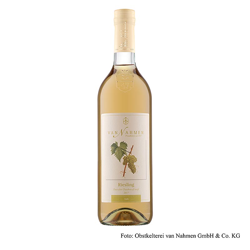 van Nahmen – Rieslingdruvsaft, 100 % direktpressad saft, ekologisk, 750 ml