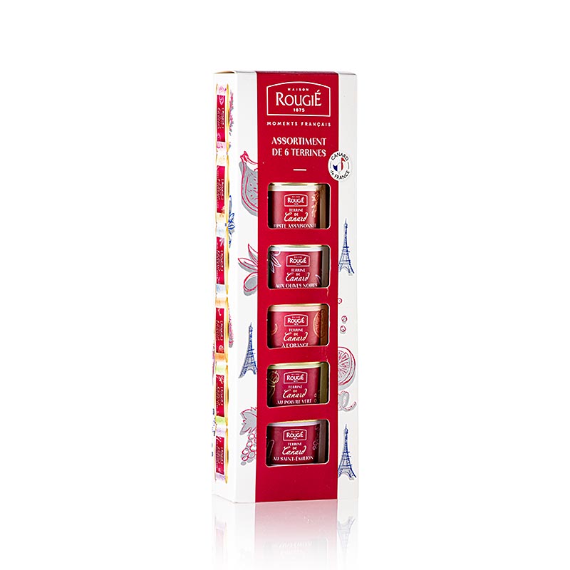 Presentförpackning Ententerrinen, 6 sorter, Rougie, 390 g, 6 x 65 g