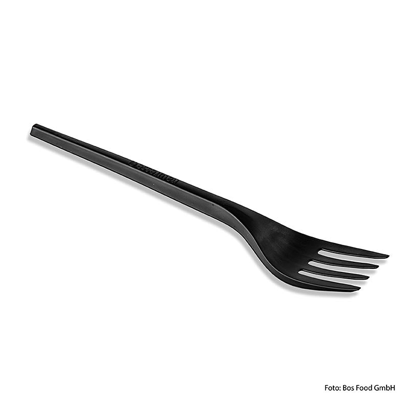 Naturesse gaffel, svart, 168 mm, REUSABLE CPLA, 1 000 st