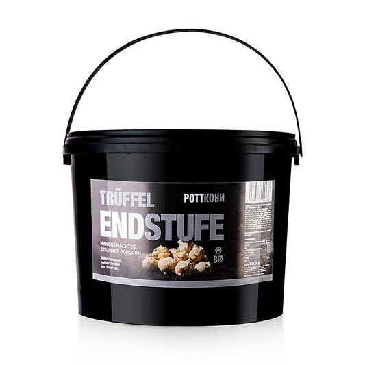Pottkorn – Trüffel Endstufe, popcorn med vit tryffel och havssalt, 1 kg
