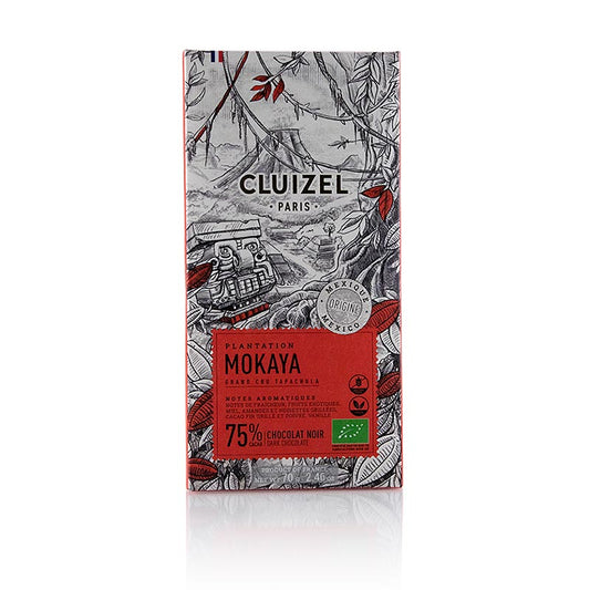 Plantagschokladkaka Mokaya 75 % bitter, Michel Cluizel, ekologisk, 70 g