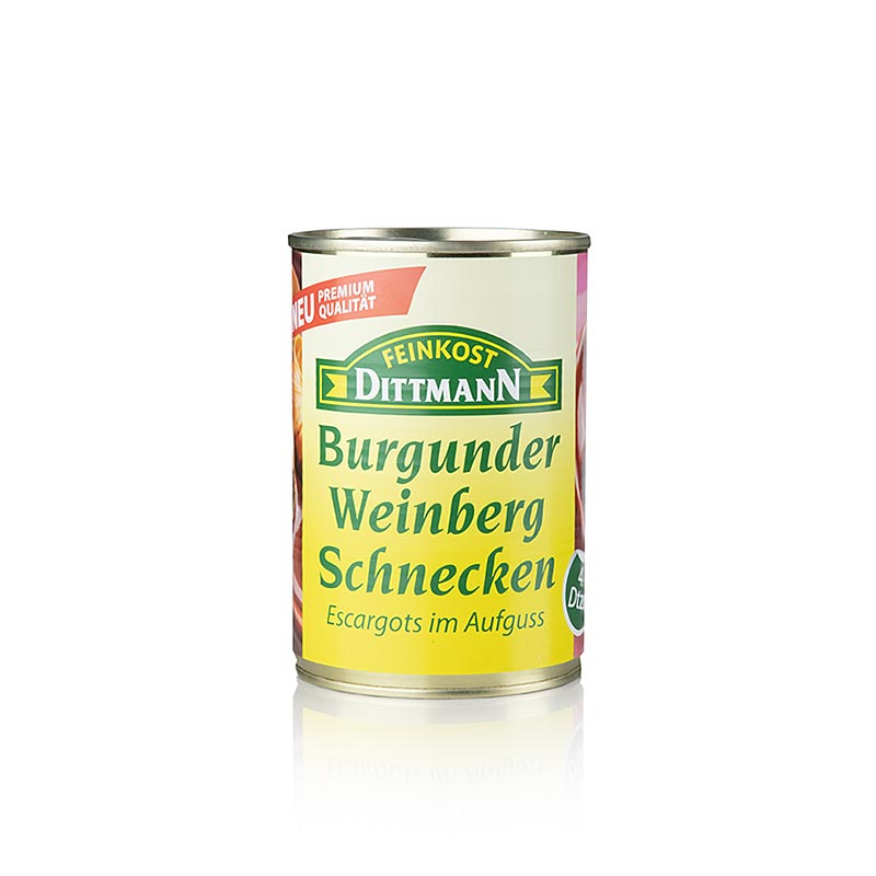 Burgundiska sniglar (Helix Pomatia), mycket stora, 4 dussin, Feinkost Dittmann, 400 g