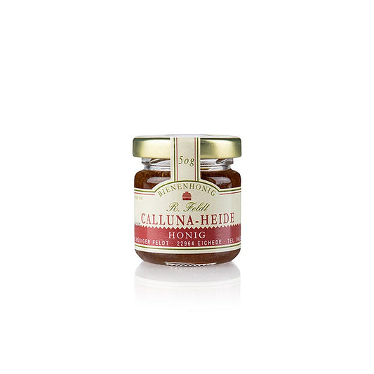 Calluna-hedhonung, portionsburk, Imkerei Feldt, 50 g