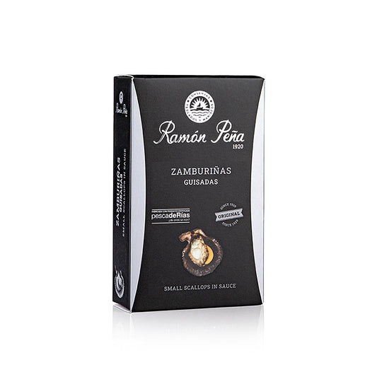 Zamburinas – små kammusslor, kryddiga, RAMON PEÑA SILVER, 110 g