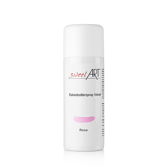 Kakaosmörspray, sammetseffekt, rosa, Sweet Art, 400 ml