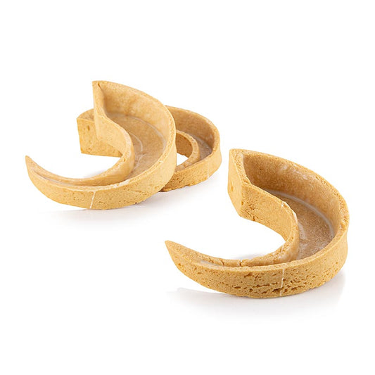 Dessert-tarteletter C-Tart, halvmåneformade, 93x80x20 mm, La Rose Noire, 1,344 kg, 48 St