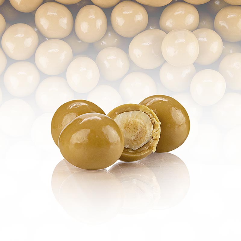 Valrhona-praliner "Avelina Dulcey", hasselnötter med blond chokladöverdrag (3383, 2 kg