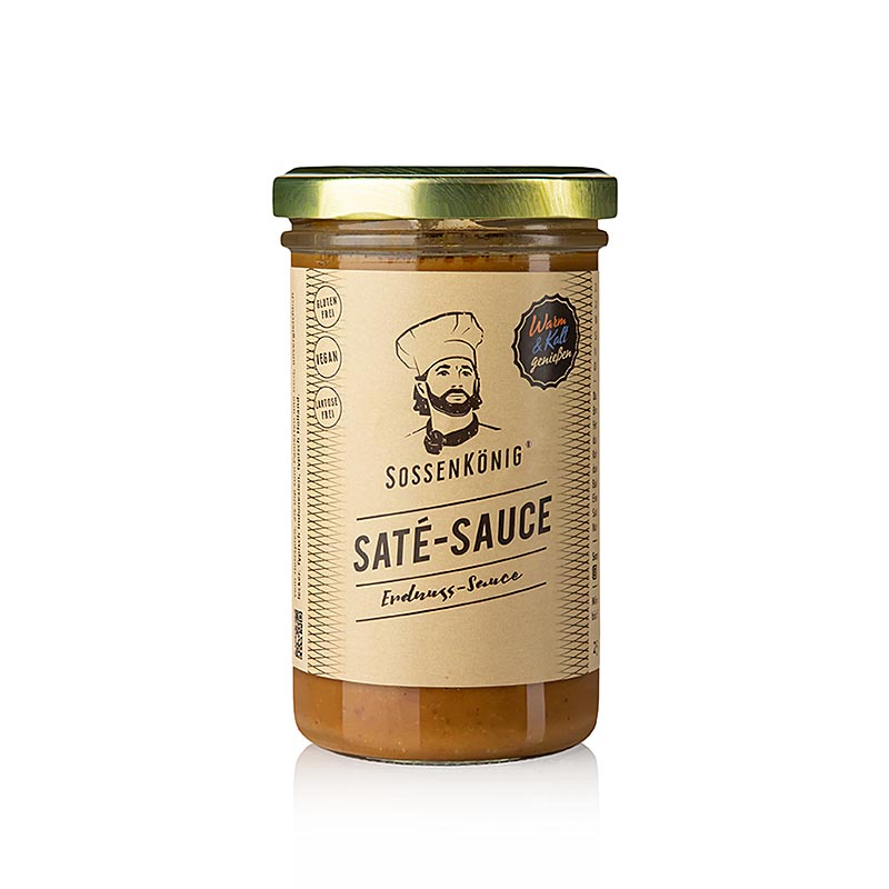 Sossenkönig – Satésås (jordnöt), färdigsås, 250 ml