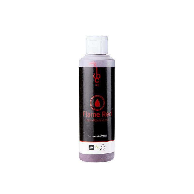 Kakaosmör, flame red / flammande röd, IBC, 245 g