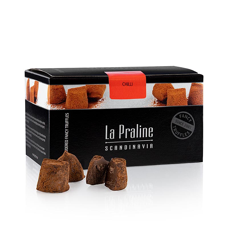La Praline Fancy Truffles, chokladkonfekt med chili, Sverige, 200 g