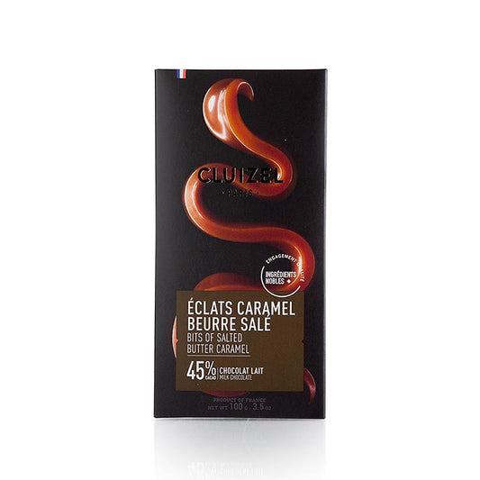 Chokladkaka Caramel Beurre Sale 45 % mjölk, Michel Cluizel (12371), 100 g