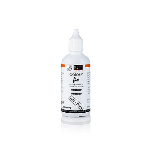 Livsmedelsfärg, orange, flytande, fettlöslig, Ruth (7704), 90 g