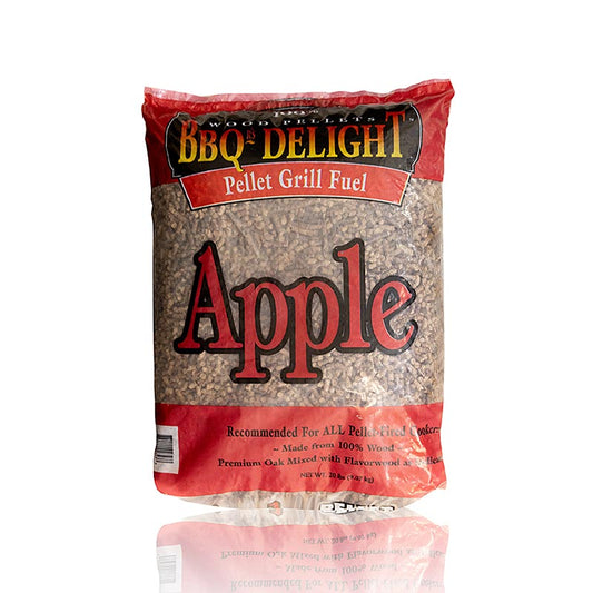 Grill BBQ äppelträ rökpellets, 9,07 kg