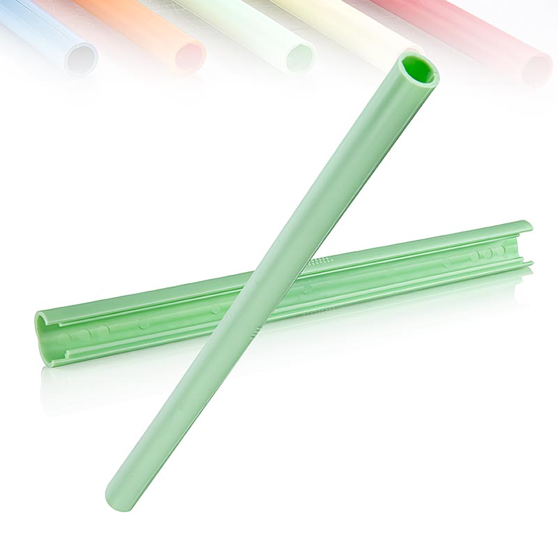 ClickStraw – återanvändbart sugrör, grönt, 10 st