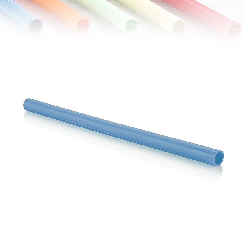 ClickStraw – återanvändbart sugrör, blått, 10 st