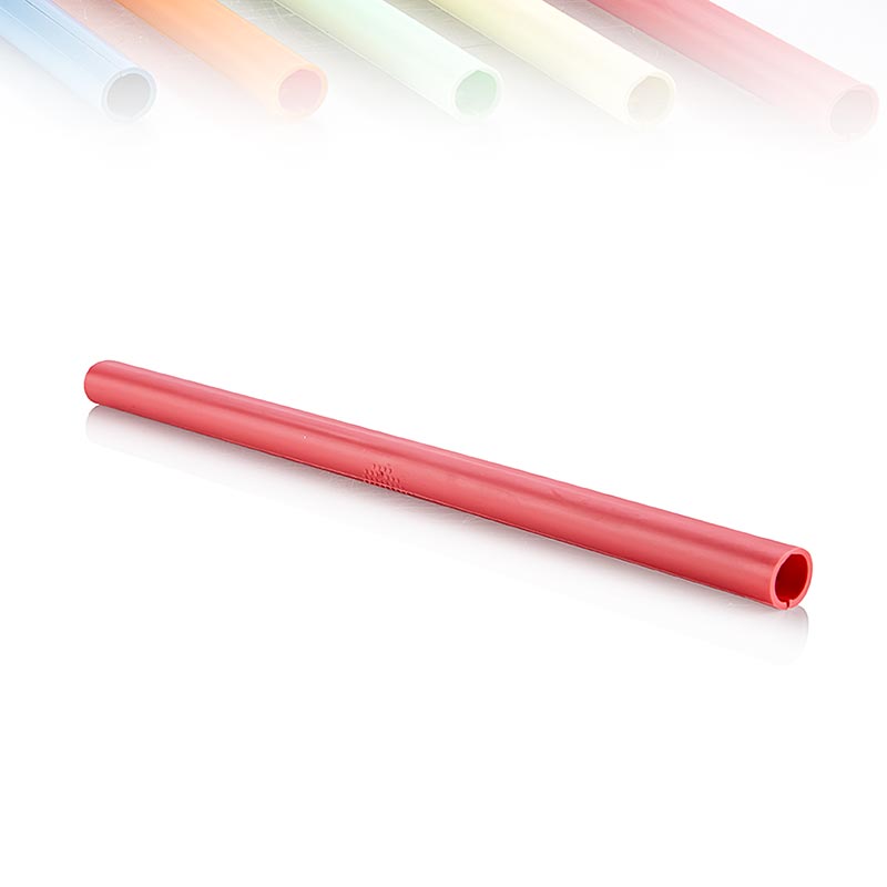 ClickStraw – återanvändbart sugrör, rosa, 10 st