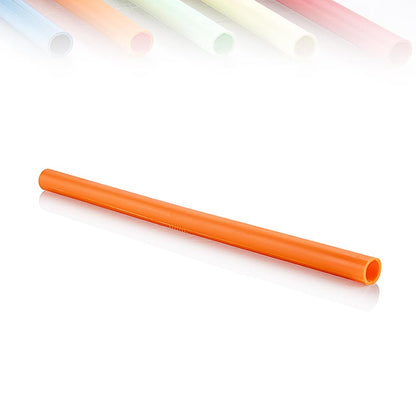 ClickStraw – återanvändbart sugrör, orange, 10 st