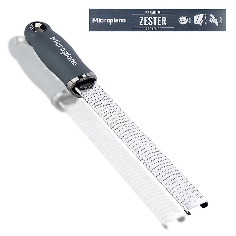 Microplane Premium Classic – stav, rivjärn, handtag antracitgrå /soft-touch, 1 st
