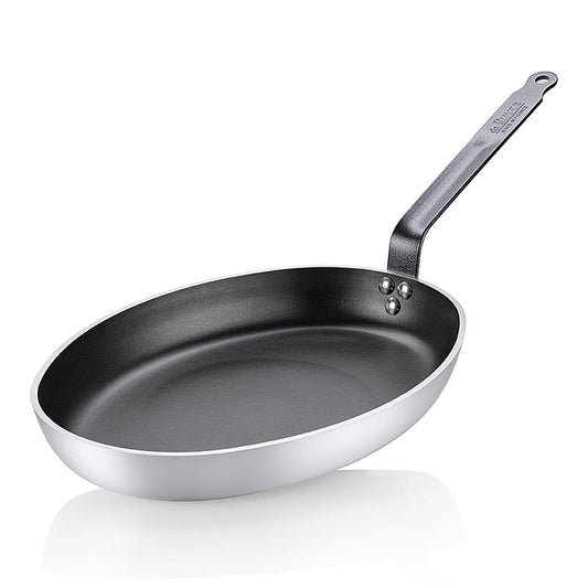 Fiskpanna oval, non-stick Choc Resto Induktion, ø36 cm, de Buyer (8481.36), 1 st
