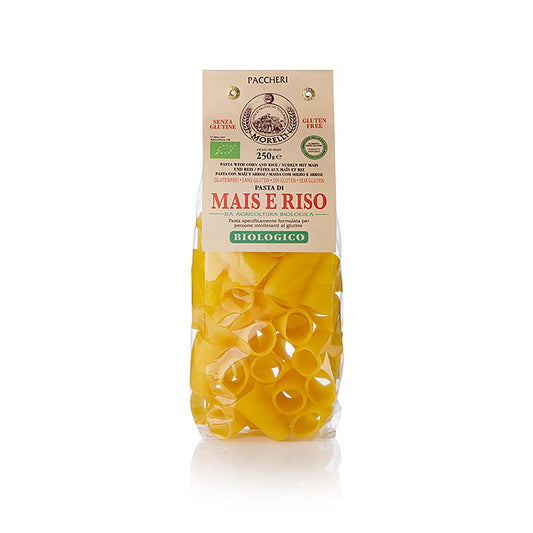 Pacceri-pasta av ris och majs (glutenfri), Morelli 1860, ekologisk, 250 g