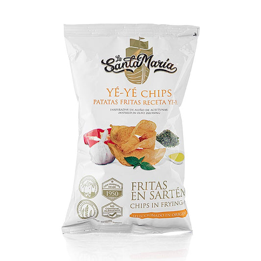 Potatischips Aperitivo Receta Ye-Ye, kryddade, La Santamaria, 130 g