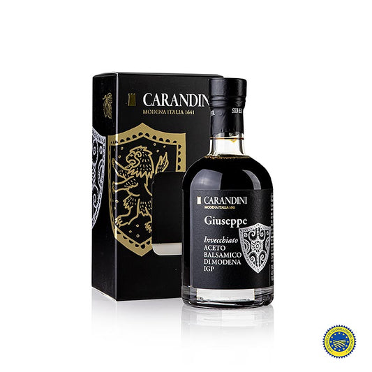 Carandini Aceto Balsamico Modena g.g.A., Giuseppe, invecchiato (presentförpackni, 250 ml