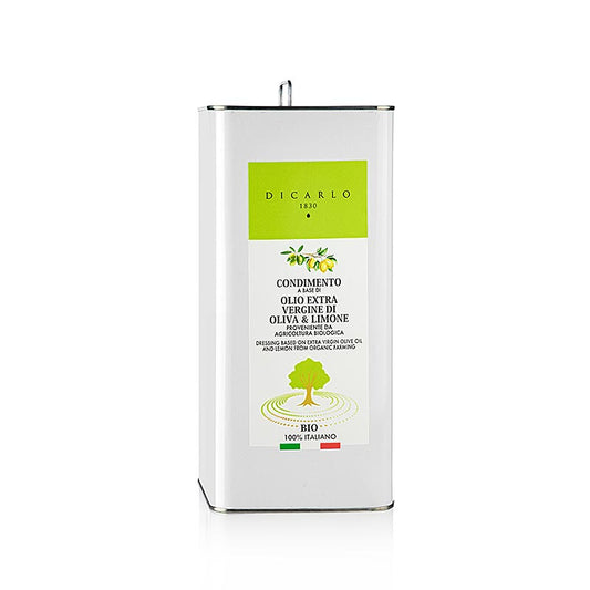 Extra jungfruolja Di Carlo, med citron, ekologisk, 5 l