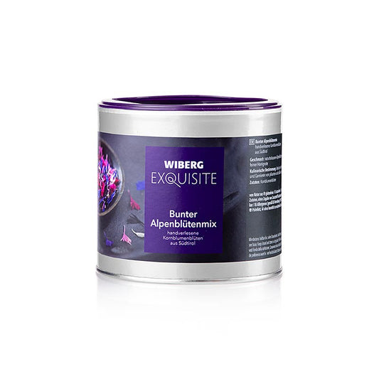 Wiberg Exquisite Bunter Alpenblütenmix, handplockade blåklintblommor, 10 g