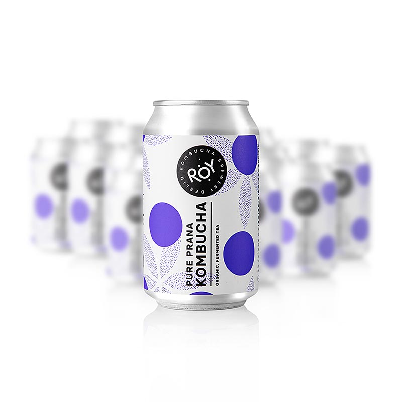 ROY Pure Prana Kombucha Berlin, ekologisk, 24 x 330 ml