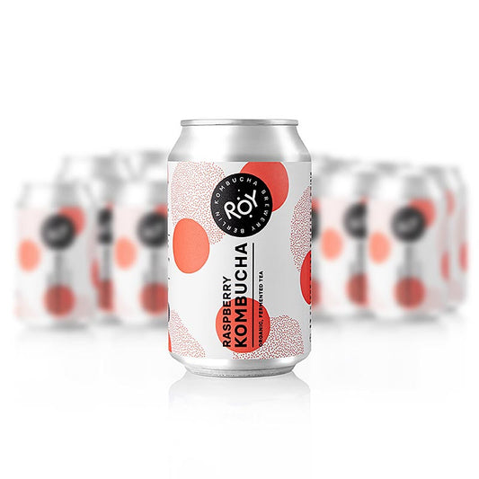 ROY Raspberry Kombucha Berlin, ekologisk, 24 x 330 ml