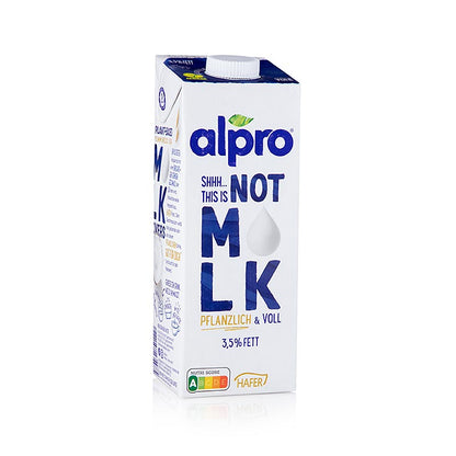 NOT MLK, växtbaserat mjölkalternativ av havre, 3,5 % fett, Alpro, 1 l