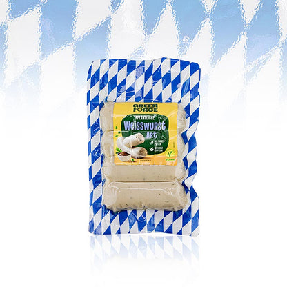 Greenforce – vegansk vitkorv av ärtprotein, klassisk, 200 g, 4 st