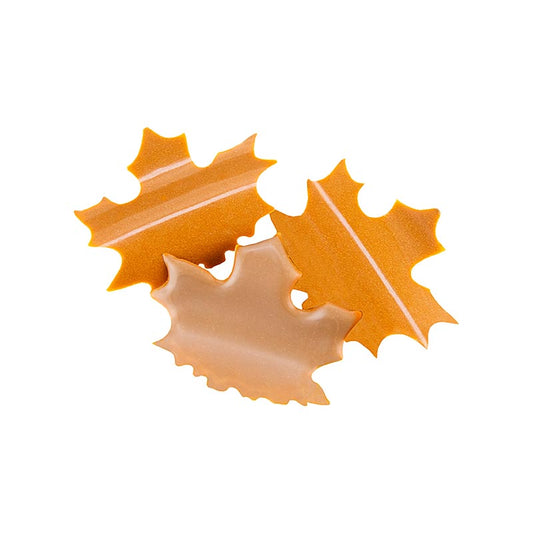 Chokladdekorationer "Maple leaf" (lönnlöv), 48x53 mm, Dobla (77793), 170 g