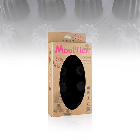 Bakform i silikon Elastomoule, 8 Bordelais (Canneles), 8,2 cl, 1 St