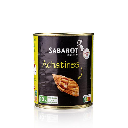 Achatinsniglar (Achatines), 10 dussin, medelstora, Sabarot, 800 g, 120 st