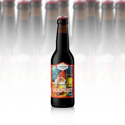 Hammars Julmust – läskedryck med maltsmak, Sverige, 4,62 l, 14 x 330 ml