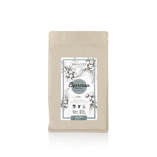 CHEF FOOD – Espresso Spezial, Arabica-kaffeblandning, hela bönor, 500 g