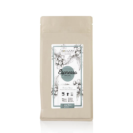 CHEF FOOD – Espresso Spezial, Arabica-kaffeblandning, hela bönor, 1 kg
