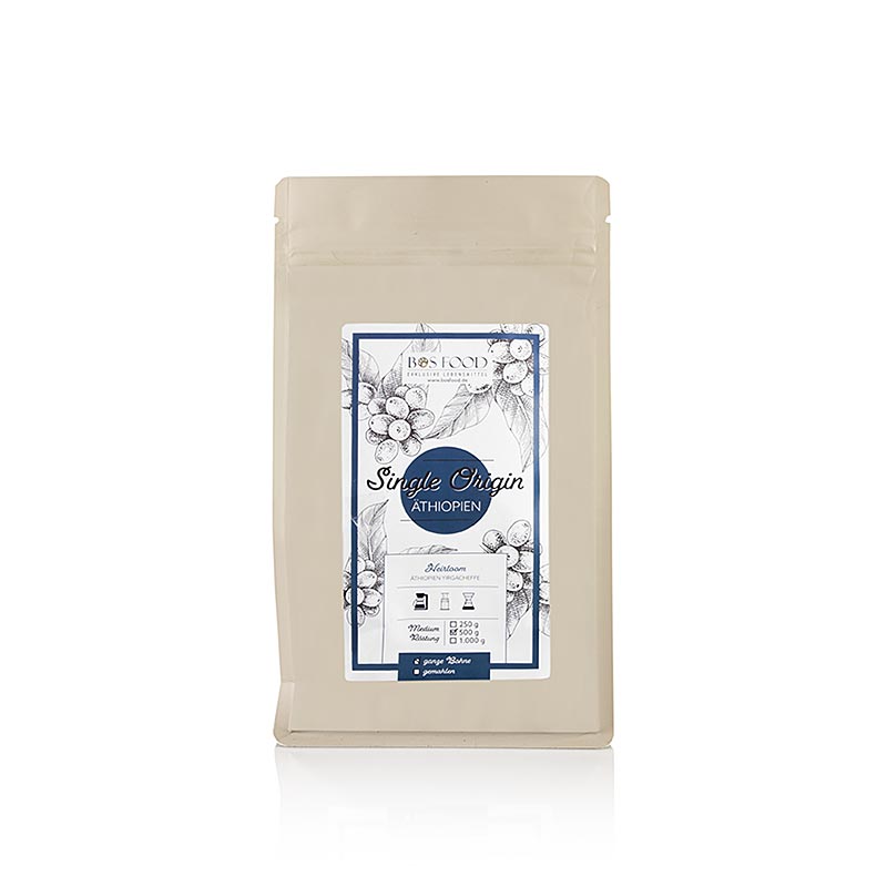 CHEF FOOD – Single Origin-kaffe – Etiopien Yirgacheffe, hela bönor, 500 g
