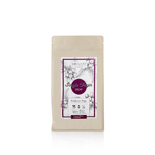 CHEF FOOD - Single Origin-kaffe - Decaf, koffeinfritt, hela bönor, 250 g