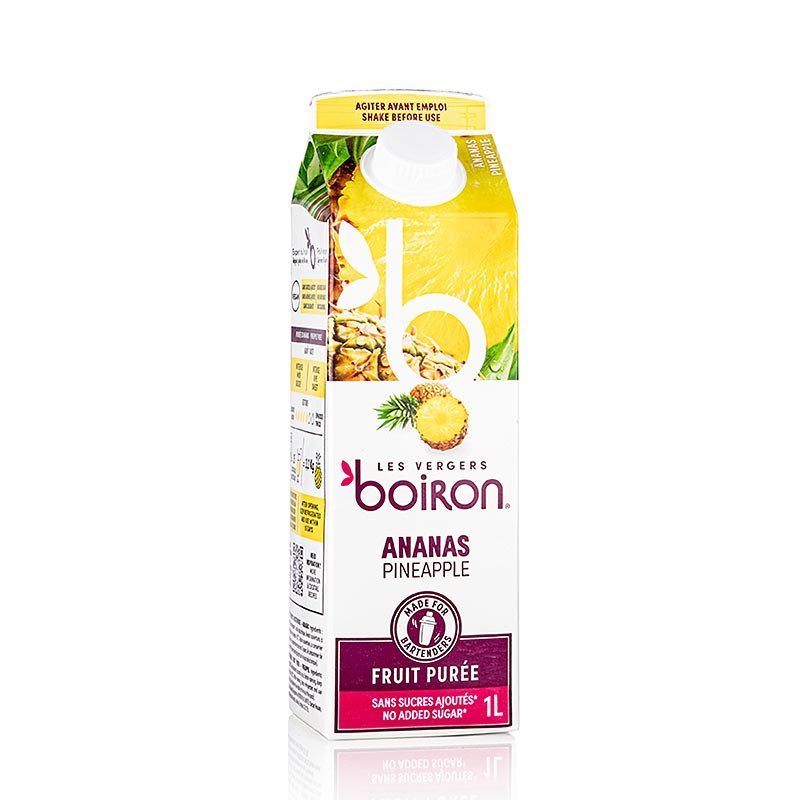Boiron ananaspuré, pastöriserad, 100 % frukt, 1 l