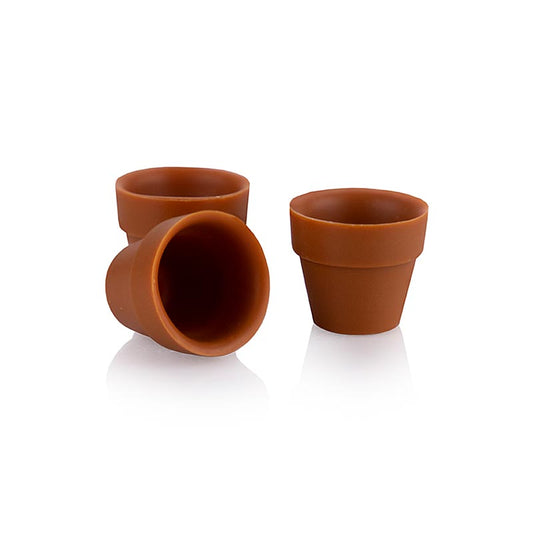Chokladform Flower Pot mini, mjölkchoklad, 25x28 mm, dobla (18139), 132 g, 24 st