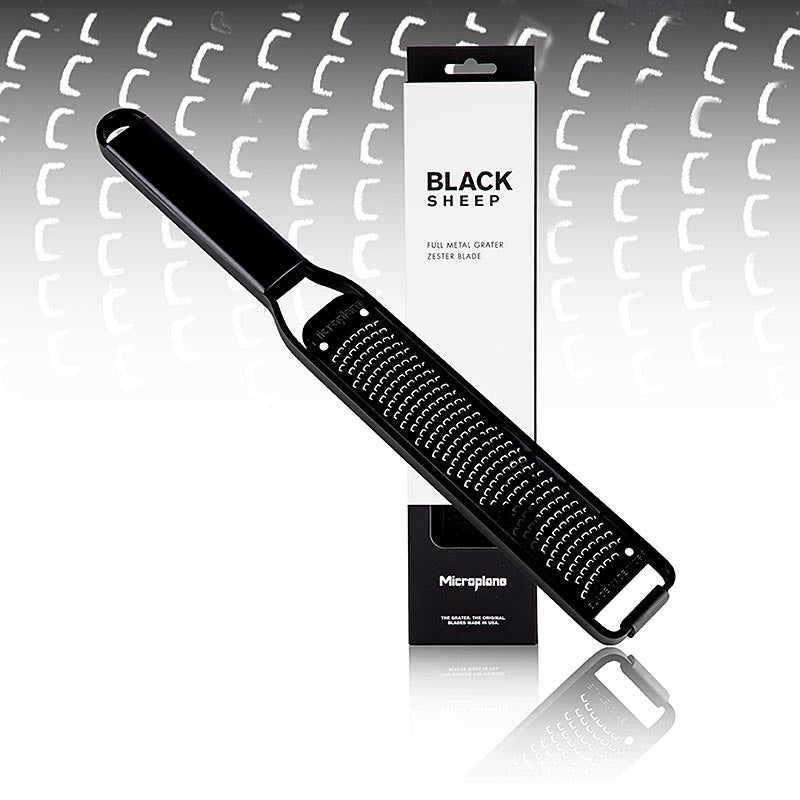 Rivjärn Microplane Black Sheep, zester, svart rostfritt stål (43020), 1 st