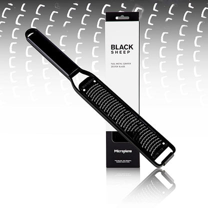 Rivjärn Microplane Black Sheep, zester, svart rostfritt stål (43020), 1 st